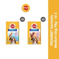 Gambar Pedigree Dentastix Medium Dogs 98gr / 4 Sticks - isi 3 - Original dari Pedigree Official Store Kota Tangerang 1 Tokopedia