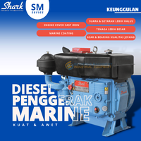 Gambar Diesel Marine 18 HP SM 1110 / engine Shark 22hp SM1115 Hopper TT - 24 HP / 22 HP dari Engineering Machine Kota Surabaya 2 Tokopedia