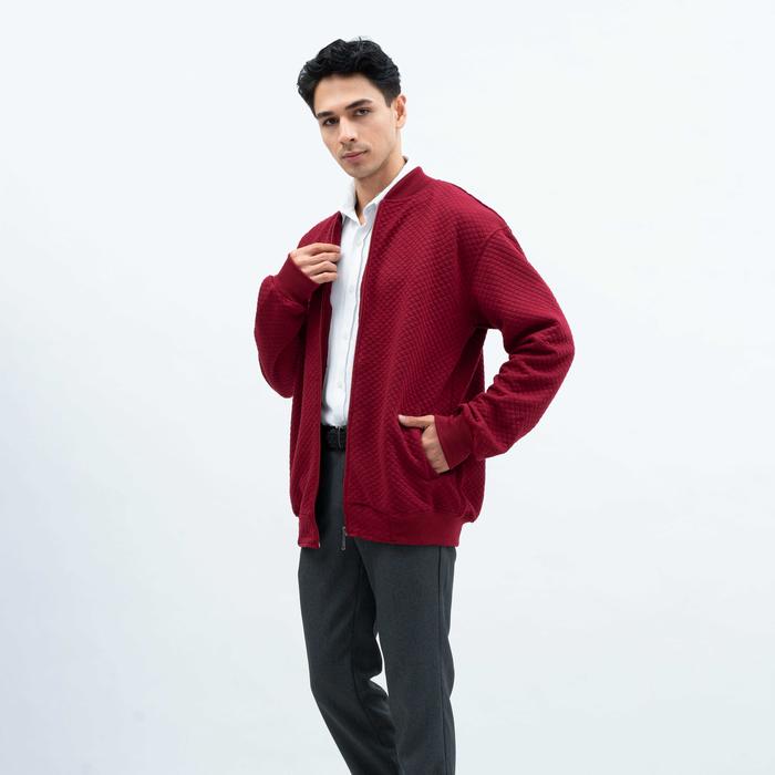 Gambar Houseofcuff Jaket Katun Outer Bomber Smart Casual Marun - M dari House of Cuff Kota Administrasi Jakarta Barat Tokopedia