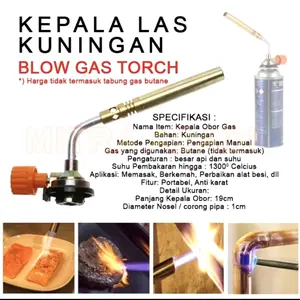 Alat Bakar Blow Torch / Kepala Las Kuningan - Kepala Gas Pemantik