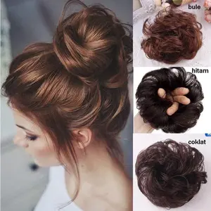 karet ulir premium ikat ulir rambut cepol praktis