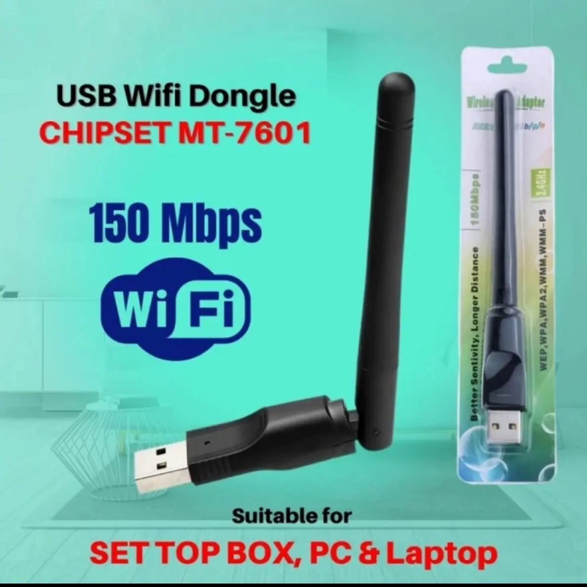 USB Dongle Wifi MT 7601 Internet semua STB Set top Box