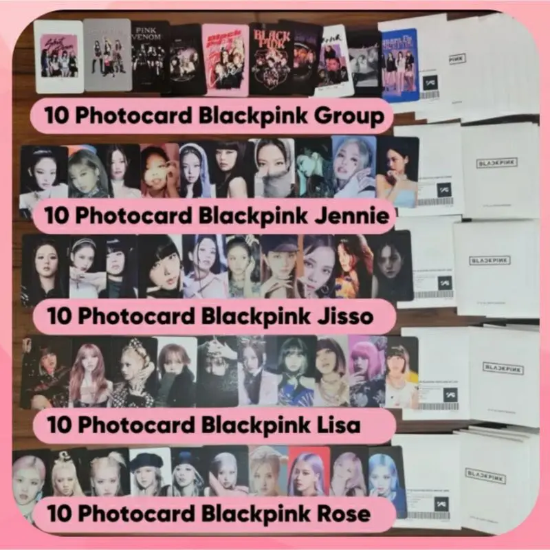 Photocard Blackpink Born Pink x Flimty isi 10pcs, Photocard Original 0
