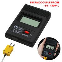 Gambar K TYPE DIGITAL LCD THERMOMETER DENGAN THERMOCOUPLE PROBE -50 S/D 1300 DERAJAT C dari aganshop Kab. Sleman 1 Tokopedia