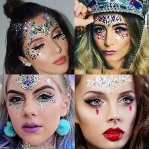 Face Sticker Makeup RANDOM Manik Wajah Mata Stiker Kristal Diamond