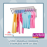 Gambar Liveo Jemuran Baju Dinding LV306 - 1 Meter -Stainless Steel dari kamarmandiku.com Kota Administrasi Jakarta Timur 2 Tokopedia