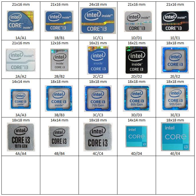 Jual Stiker Sticker Logo Core i3 Intel Inside - 1, B - Kab. Karawang ...