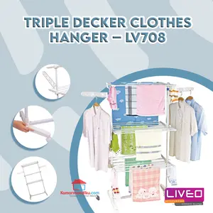 Liveo LV-708 / LV708, Jemuran Lipat Liveo LV 708