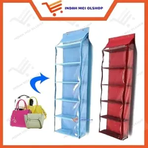 Rak Tas Gantung Polos Mika Karton Tebal / HBOZ