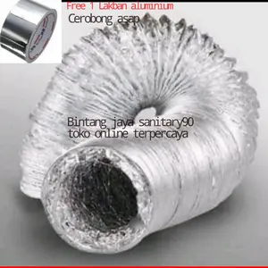 Cerobong asap coker hood 4 inchi 10 Meter /Flexible cooker hood 4 ""