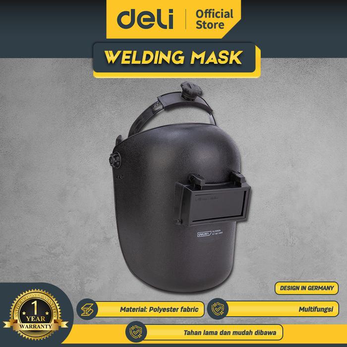 Gambar Deli Welding Mask / Topeng Pelindung Kedok Las Polyester Kuat DL23950A dari Deli Tools Official Kab. Tangerang Tokopedia