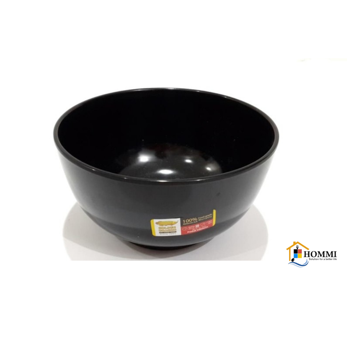 Gambar Mangkok Melamin Hitam 6 inch Golden Dragon W0806 dari Hommi.Mart Kota Bandung Tokopedia