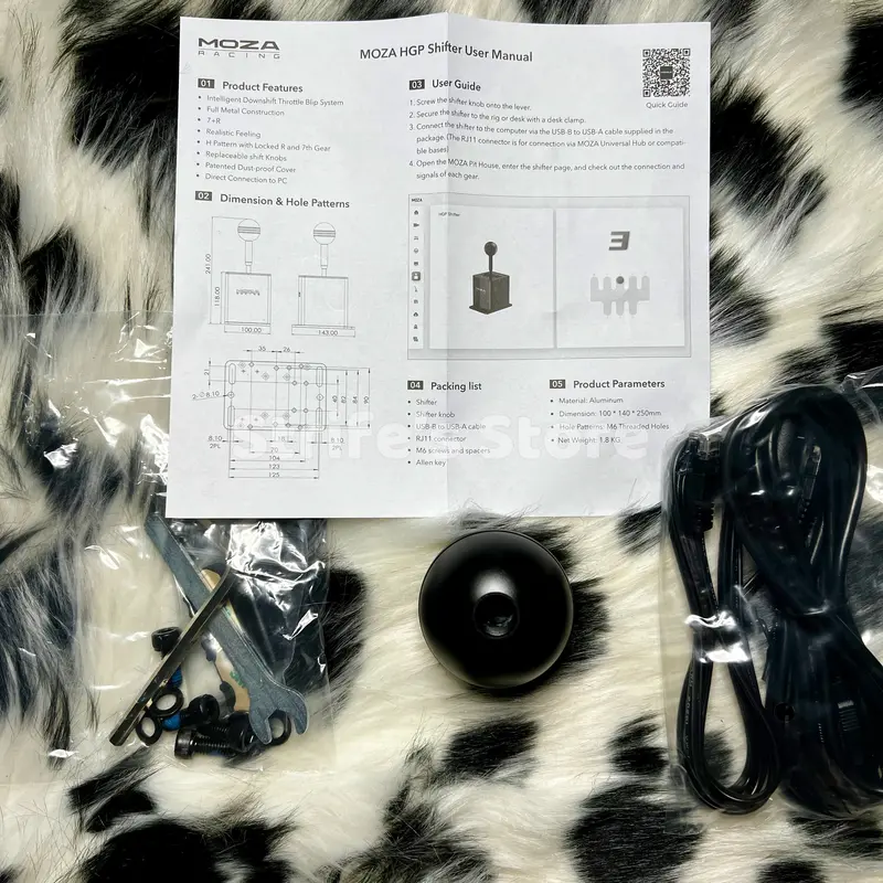 Moza Racing HGP Shifter+Table Clamp No Thrustmaster TH8A TH8S Fanatec 5