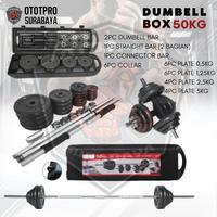 Gambar Dumbell set box 50kg BM-A060/DBBOX/50/BLACK /Panjang/Portable/Koper/Home Gym dari Ototpro Surabaya Kota Surabaya 2 Tokopedia