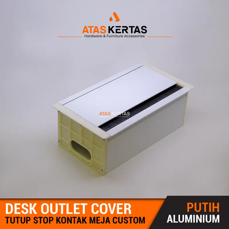 box gromet stop kontak meja custom / grommet pengaman stop kontak meja Putih 3