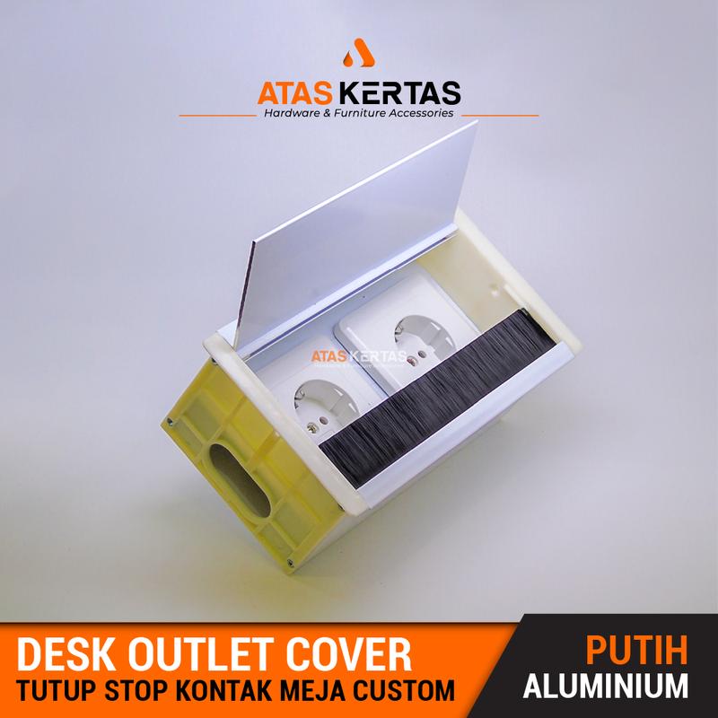 box gromet stop kontak meja custom / grommet pengaman stop kontak meja Putih 0