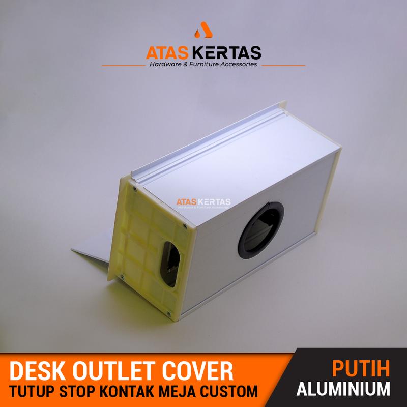box gromet stop kontak meja custom / grommet pengaman stop kontak meja Putih 4