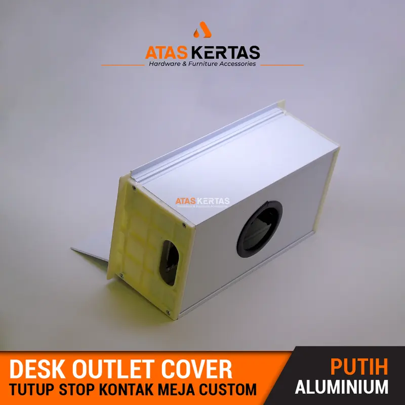 box gromet stop kontak meja custom / grommet pengaman stop kontak meja Putih 4