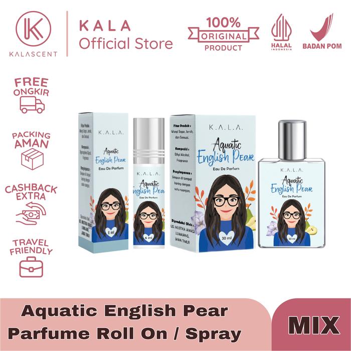 Gambar K.A.L.A. Inspired Parfum Aquatic English Pear 30ml dari kalabeauty_id Kota Administrasi Jakarta Timur Tokopedia