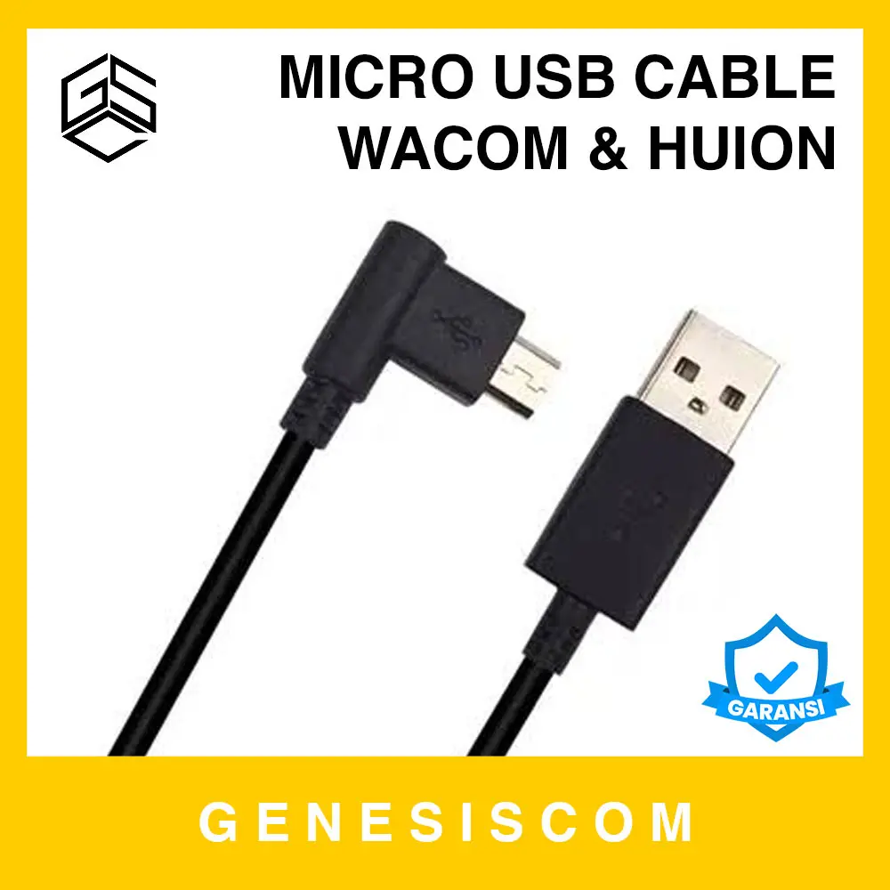Kabel Micro USB for WACOM INTUOS & HUION Data Cable L Shape Drawing Tablet Pen Tab ORIGINAL