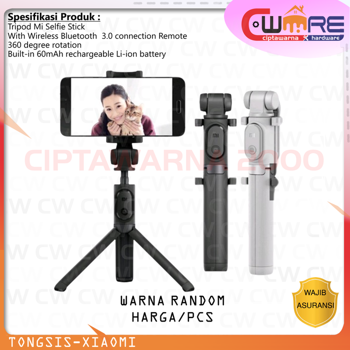 Gambar Tongsis ORIGINAL XIAOMI / HONOR Mi Selfie Stick Tripod Bluetooth Vlog - Tripod dari Ciptawarna2000 Home Living Kota Palembang 5 Tokopedia