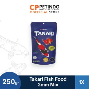 Takari Fish Food Floating Type Mix 2mm Pakan Ikan Hias - 250gr