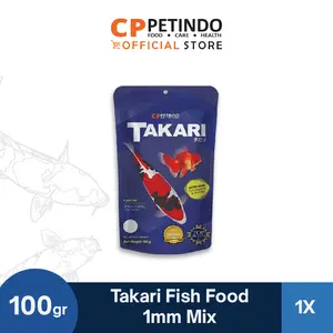 Takari Fish Food Floating Type Mix 1mm Pakan Ikan Hias - 100gr