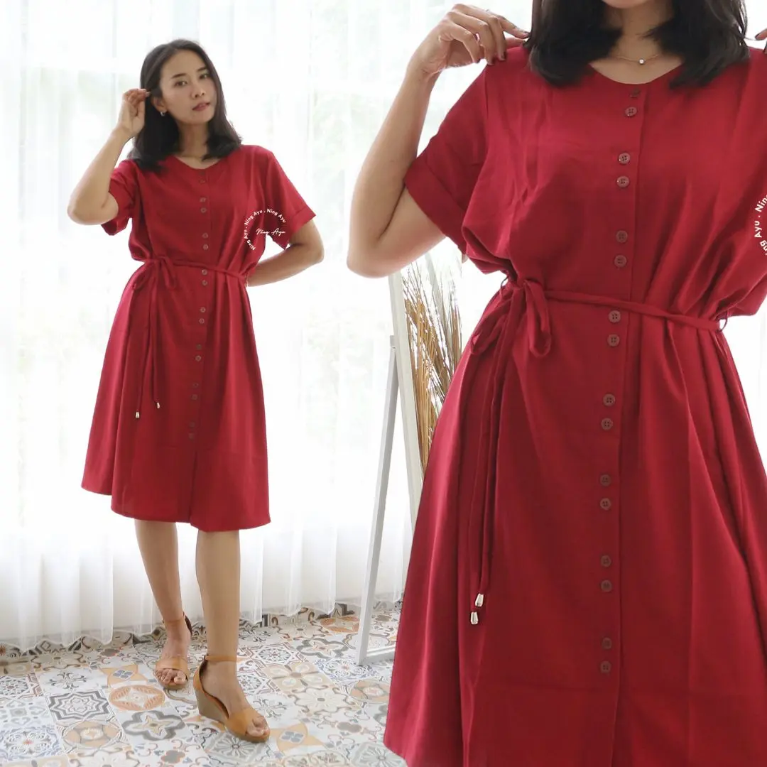 Dress Baju Hamil Menyusui Terbaru Modis Formal Casual Jodie - DRO 1012