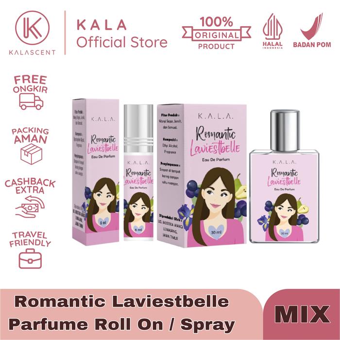 Gambar K.A.L.A. Inspired Parfum Romantic Laviestbelle 30ml dari kalabeauty_id Kota Administrasi Jakarta Timur Tokopedia