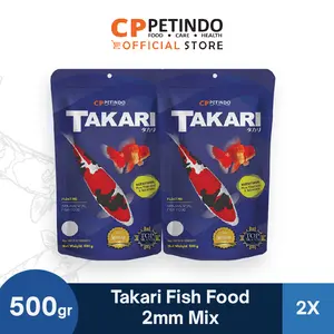 Takari Fish Food Floating Type Mix 2mm Pakan Ikan Hias 500gr - Isi 2
