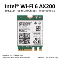 Jual Intel WiFi 6 AX200 Wireless Card Bluetooth 5 AX M.2 NGFF AX200NGW ...