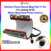 Gambar Elemen Mesin Press Mug / Heating Pad Press Mug Celcius 11 OZ - mug pad gkt-01, Surabaya dari Sun Indonesia Kota Administrasi Jakarta Barat 1 Tokopedia