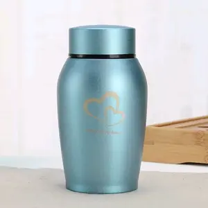 Stainless steel Mini Cat Dog Pet Cremation Urn Ash Holder Memorial