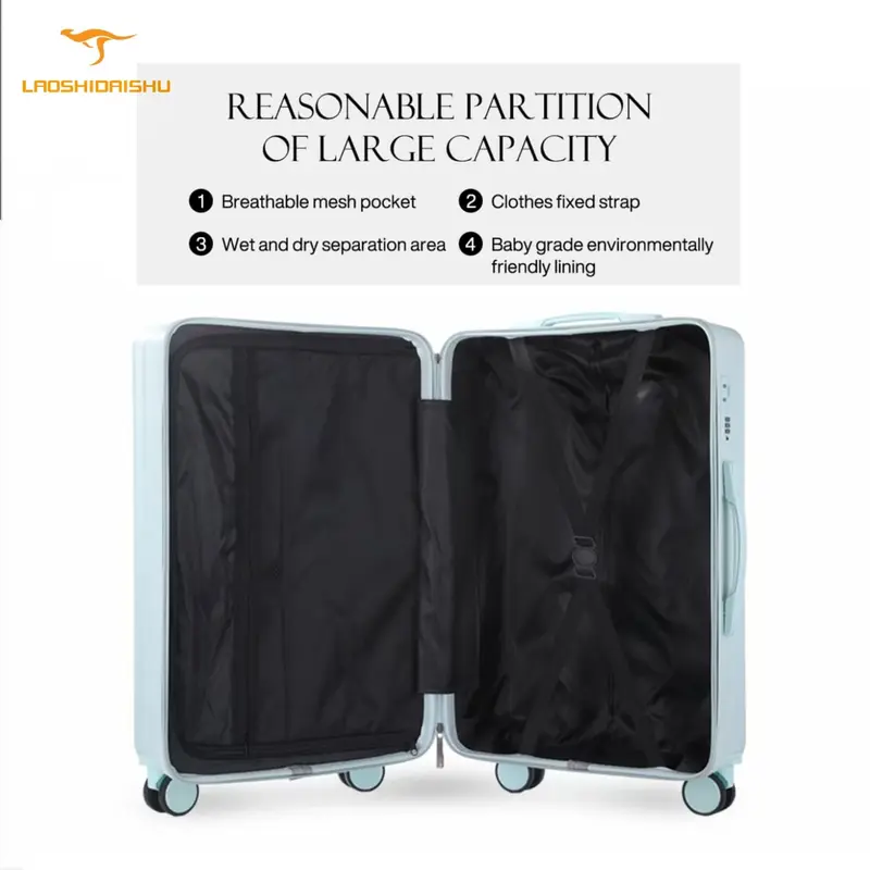 Smile Bird Koper PC Koper 20/22/24 Inch Kabin Bagasi Koper Travel Set 14 Inch 8