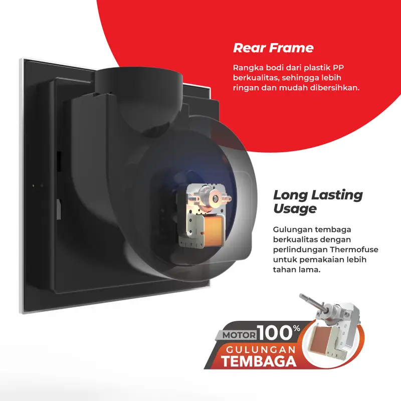Exhaust Fan/Kipas Hisap Plafon MASPION MV 16 EX 6 Inch/16 CM 2