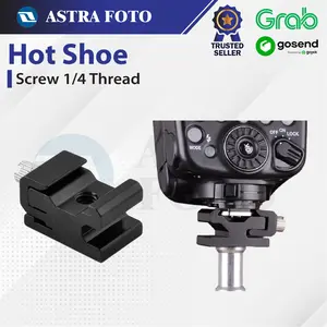 Hot Shoe Kamera DSLR Flash Bracket Tripod Screw 1/4 Thread - SC-6