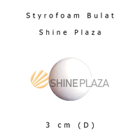Gambar Styrofoam Bulat Bola Gabus Diameter 3cm - Stereofoam Dummy Planet Tata Surya Bahan Kerajinan 3 cm dari Shine Plaza Kota Bandung 1 Tokopedia