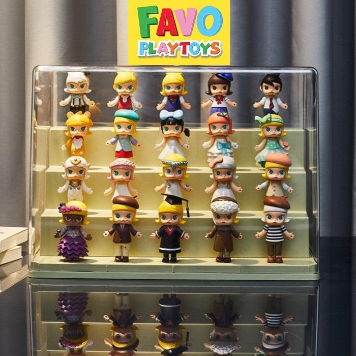 Clear Acrylic Blind Box Storage Display Stand Case 4 Ladder Showcase 2
