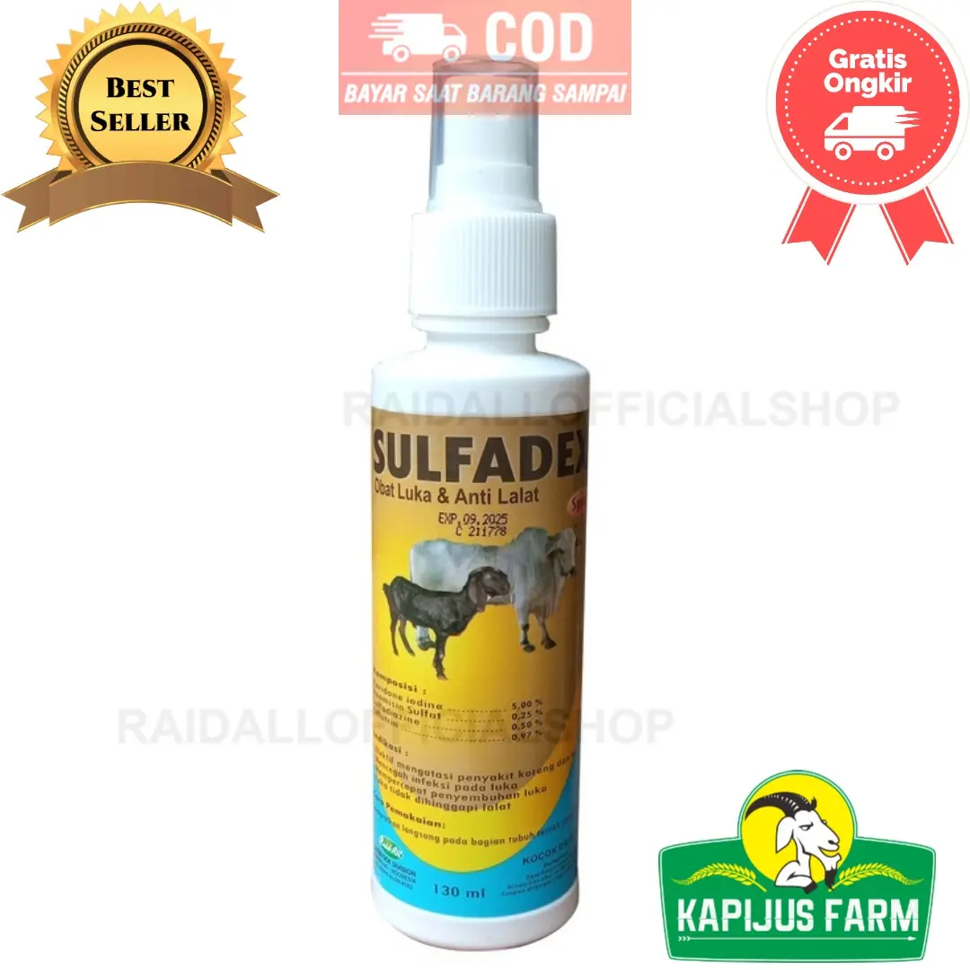 SULFADEX OBAT LUKA DAN ANTI LALAT Kudis Kambing Sapi Kerbau
