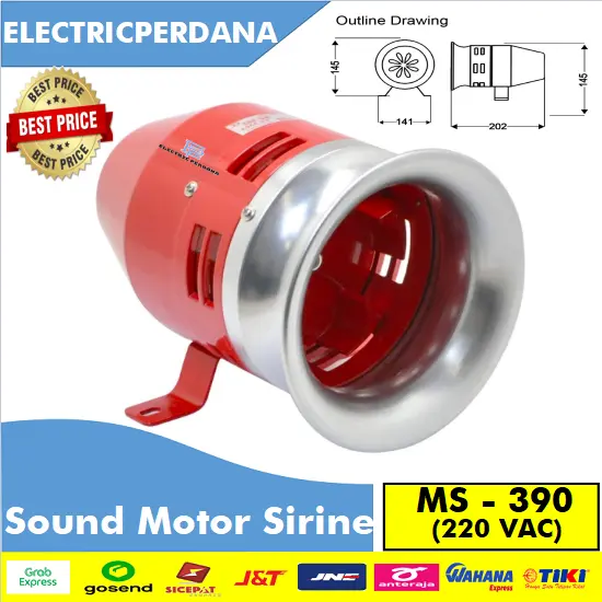 Sound Motor Siren / Sirene Alarm MS 390 Berkualitas - Bagus - Original 0