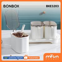Gambar Bonbox Tempat Bumbu Dapur Garam Merica isi 3 Pcs Gratis Sendok BKE3203 dari MiFun Living Kota Denpasar 1 Tokopedia