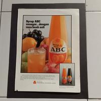 Gambar iklan warna Syrup ABC 2 potongan majalah jadul kuno lawas dari valerio collection Kota Denpasar 3 Tokopedia