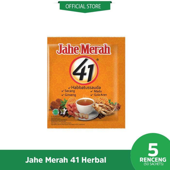 Gambar Paket Jahe Merah 41 herbal (5 rcg) dari AMH Official Shop Kota Administrasi Jakarta Barat Tokopedia
