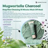 Gambar Mugwortella Charcoal Deep Pore Cleansing 10 Minutes Wash Off Mask dari Somethinc Kota Tangerang 4 Tokopedia