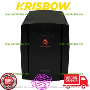 Krisbow Pro Ups Dengan Led Indikator 3 Soket 1200va 10141441