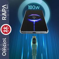 Gambar RAPAtech DC8083 - LINE PRO I - USB-C to USB-C Data Cable 100W LED 1M - DC8083 dari RAPAtech Jakarta Kota Administrasi Jakarta Barat 3 Tokopedia