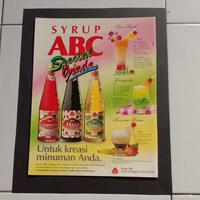 Gambar iklan warna Syrup ABC 2 potongan majalah jadul kuno lawas dari valerio collection Kota Denpasar 1 Tokopedia