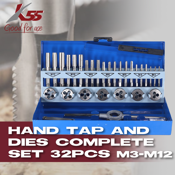 Gambar K55 Tap Tangan dan Snai Komplit Metric Set 32pcs Ukuran Metric M3-M12 dari MST TOOLS Kota Administrasi Jakarta Barat Tokopedia