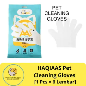 HAQIAAS Pet Cleaning Gloves / Sarung Tangan Tissue Basah Pembersih