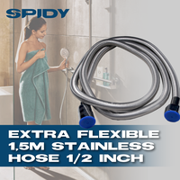 Gambar Spidy Selang Shower Extra Fleksibel 1,5M Per Stainless Steel 1/2inch dari MST TOOLS Kota Administrasi Jakarta Barat 1 Tokopedia